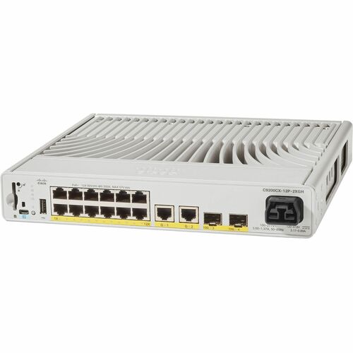 CATALYST 9000 COMPACT SWITCH 12 PORT POE+ 240WHVDCADV