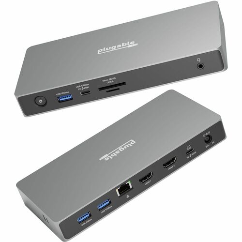 Station d'accueil USB-C Plugable pour deux écrans, 11 pouces