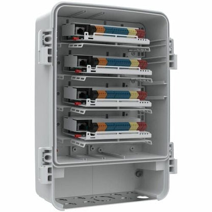 AXIS A1214 Network Door Controller Kit - Polycarbonate - White, Stainless Steel