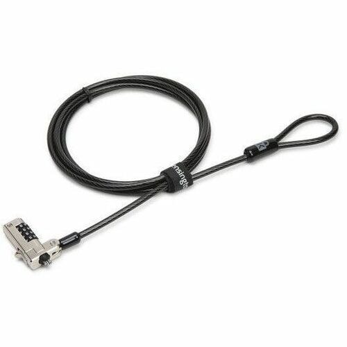 Kensington Slim N17 2.0 Serialized Combination Laptop Lock for Wedge-Shaped Slot