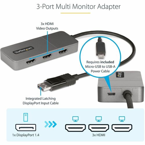 Hub MST 3 ports StarTech.com