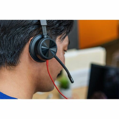 Cabezal certificado para Microsoft Teams Poly Blackwire 8225