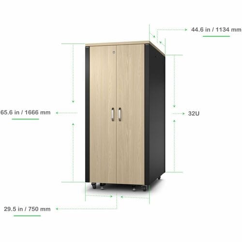 Boîtier de rack serveur insonorisé APC by Schneider Electric NetShelter, 32U