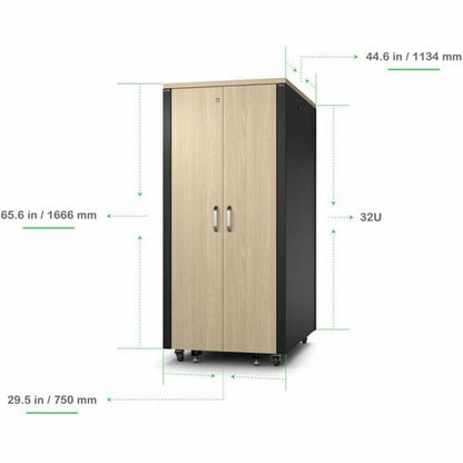 Boîtier de rack serveur insonorisé APC by Schneider Electric NetShelter, 32U