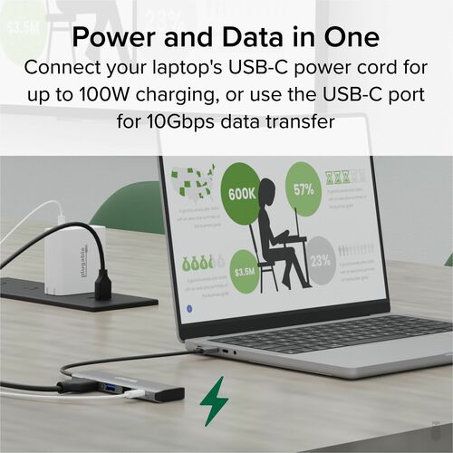 Adaptador multipuerto USB C Hub enchufable