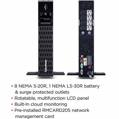 Cyber ​​Power CyberPower Smart App Sinewave PR3000RT2UC 3000VA Rack/Tower