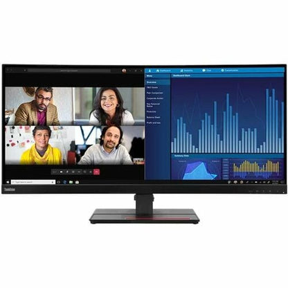 Lenovo ThinkVision P34w-20 34\" Class Webcam UW-QHD Curved Screen LED Monitor
