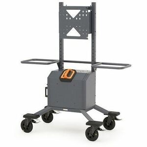 Chariot d'exposition sans fil Bretford Explorer, batterie 1024 Wh, bleu tempête