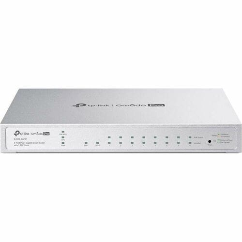 COMMUTATEUR INTELLIGENT GIGABIT POE+ 8 PORTS OMADA PRO AVEC 2 EMPLACEMENTS SFP
