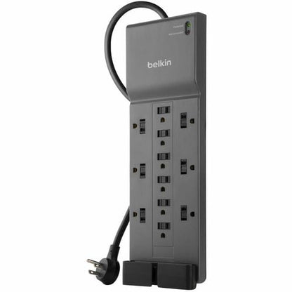 Parasurtenseur Belkin 12 prises pour la maison et le bureau avec cordon de 2,4 m - Noir