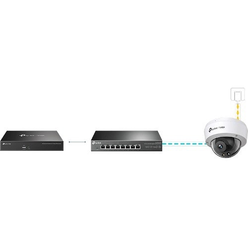 Cámara de red TP-Link VIGI C240 ​​de 4 megapíxeles - Color - Domo - 98,43 pies (30 m) de ancho