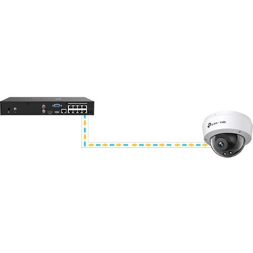 Cámara de red TP-Link VIGI C240 ​​de 4 megapíxeles - Color - Domo - 98,43 pies (30 m) de ancho