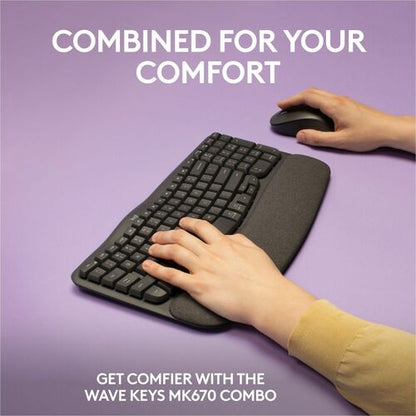 Clavier combo Logitech Wave Keys MK670 Graphite