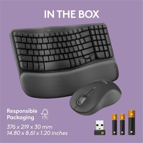 Clavier combo Logitech Wave Keys MK670 Graphite