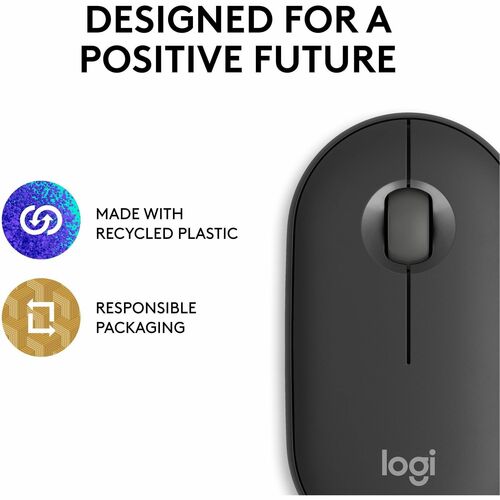 Logitech Pebble 2 M350s Mouse - Optical - Wireless