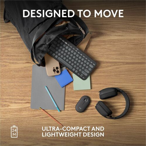 Logitech Pebble 2 M350s Mouse - Optical - Wireless