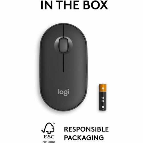 Logitech Pebble 2 M350s Mouse - Optical - Wireless