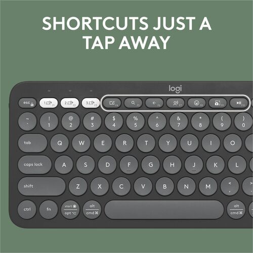 Clavier Logitech Pebble Keys 2 K380S, graphite tonal