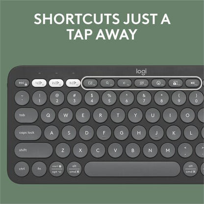 Clavier Logitech Pebble Keys 2 K380S, graphite tonal