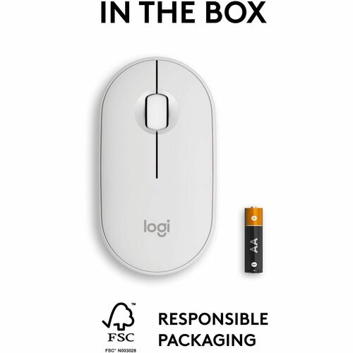 Logitech Pebble 2 M350s Mouse - Optical - Wireless