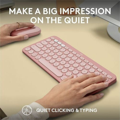LOGITECH PEBBLE 2 COMBO ROSE TONAL MULTI 4