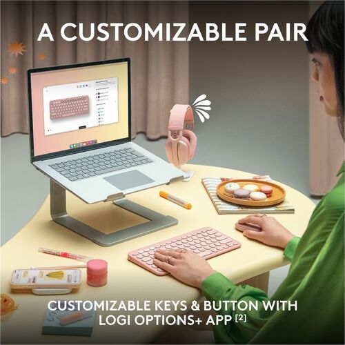 LOGITECH PEBBLE 2 COMBO BLANC TONAL MULTI 4