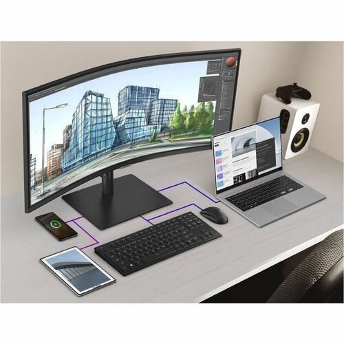 Samsung ViewFinity S6 S34C654UAN 34\" Class UW-QHD Curved Screen LCD Monitor - 21:9