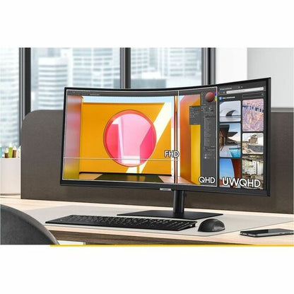 Samsung ViewFinity S6 S34C654UAN 34\" Class UW-QHD Curved Screen LCD Monitor - 21:9