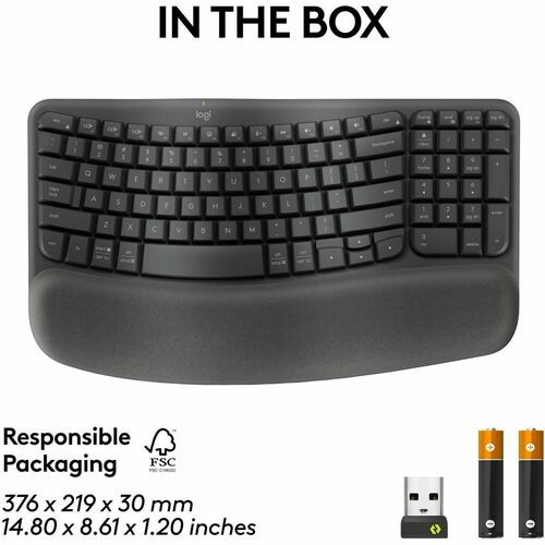 CLAVIERS LOGITECH WAVE POUR ENTREPRISE GRAPHITE