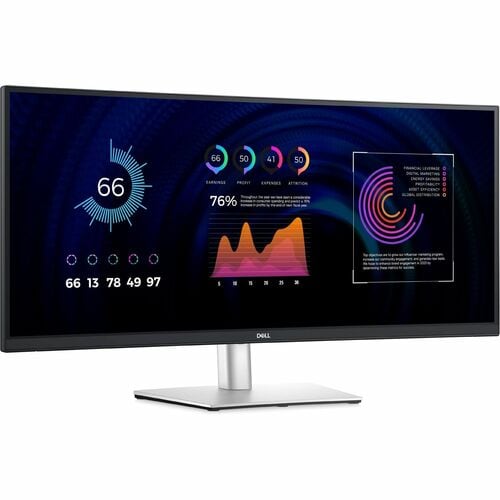 Monitor LED curvo Dell P3424WE de 34" UW-QHD - 21:9