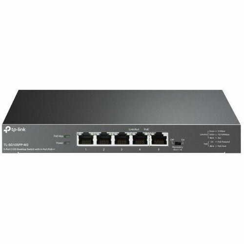 5-PORT 2.5G DESKTOP SWITCH W/ 4-PORT POE++  4 2.5G POE++ PORTS