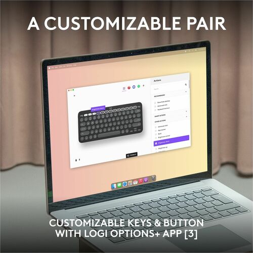 LOGITECH PEBBLE 2 COMBO FOR MAC TONAL WHITE MULTI 4