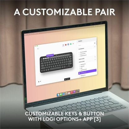 LOGITECH PEBBLE 2 COMBO FOR MAC TONAL WHITE MULTI 4