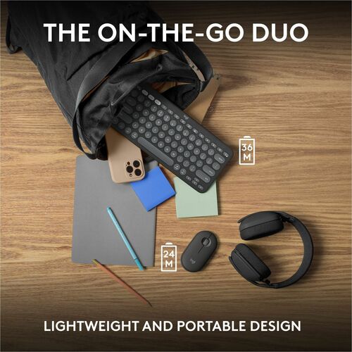 LOGITECH PEBBLE 2 COMBO POUR MAC GRAPHITE TONAL MULTI 4