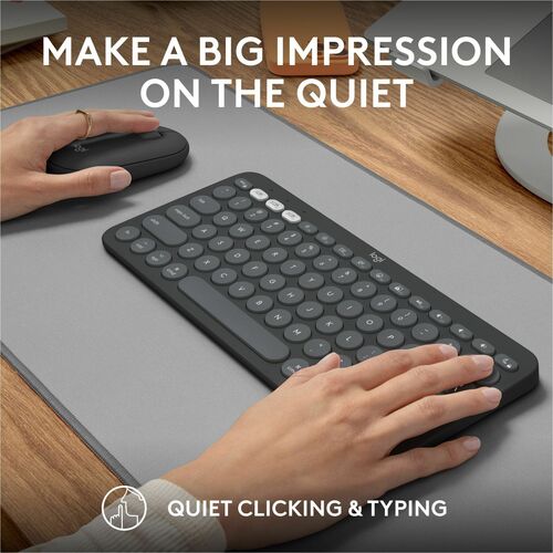 LOGITECH PEBBLE 2 COMBO POUR MAC GRAPHITE TONAL MULTI 4