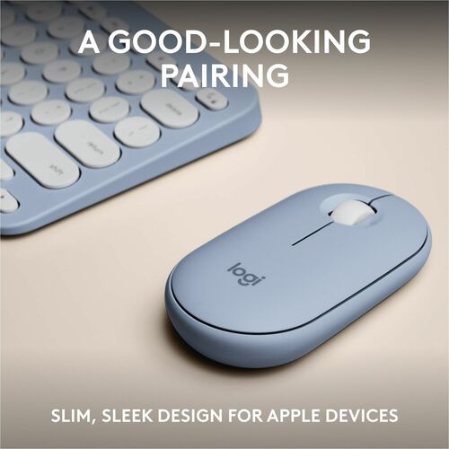 LOGITECH PEBBLE 2 COMBO POUR MAC BLEU TONAL MULTI 4