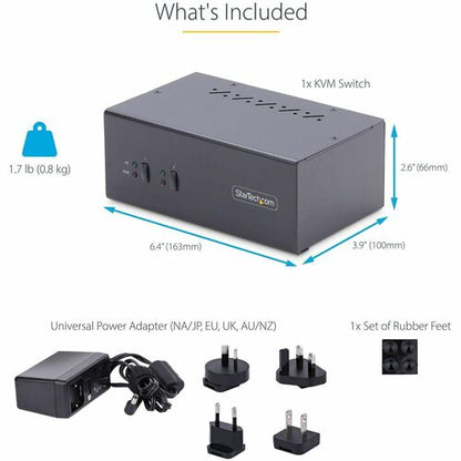 CONMUTADOR KVM DE 2 PUERTOS 4K 60HZ CON DOS MONITORES KVM DISPLAYPORT