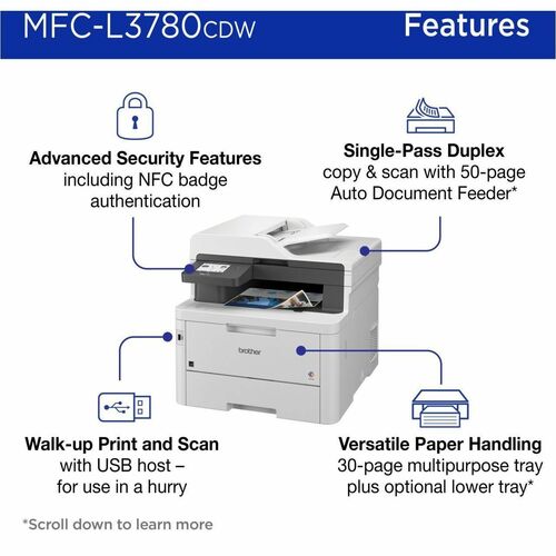 MFCL3780CDW ALL-IN-ONE DIGITAL COLOR SOHO ALL-IN-ONE