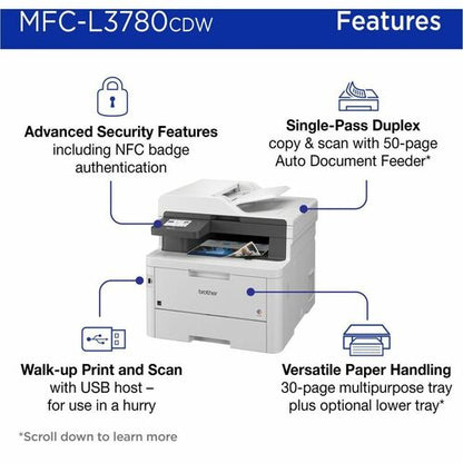 MFCL3780CDW ALL-IN-ONE DIGITAL COLOR SOHO ALL-IN-ONE