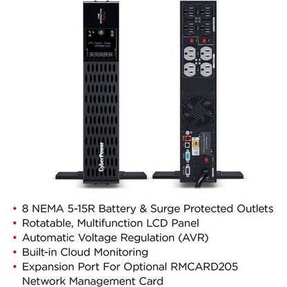 Cyber Power CyberPower Smart App Sinewave PR1500RT2UC 1500VA Rack/Towe