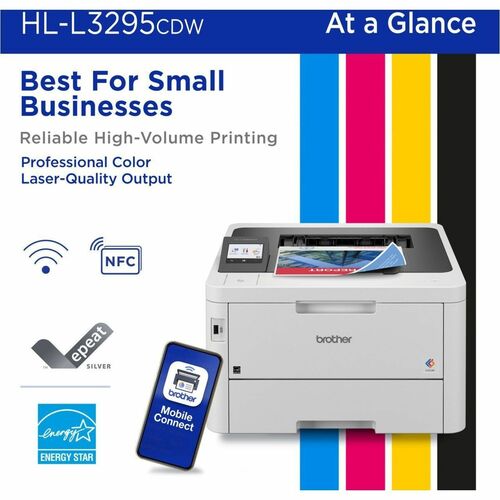 Brother HL-L3295CDW Desktop Wireless Laser Printer - Color -