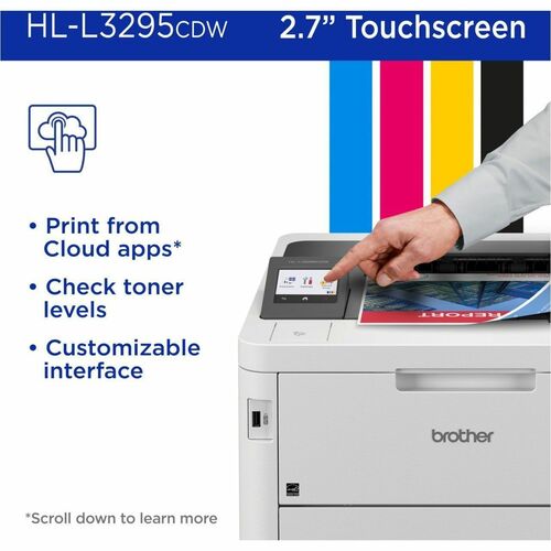 Brother HL-L3295CDW Desktop Wireless Laser Printer - Color -