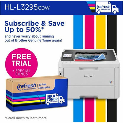 Brother HL-L3295CDW Desktop Wireless Laser Printer - Color -