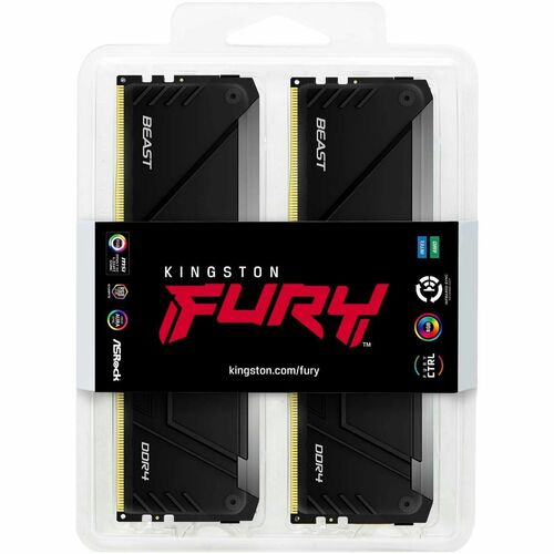 128GB 3200MT/S DDR4 CL16 DIMM KIT OF 4 FURY BEAST RGB