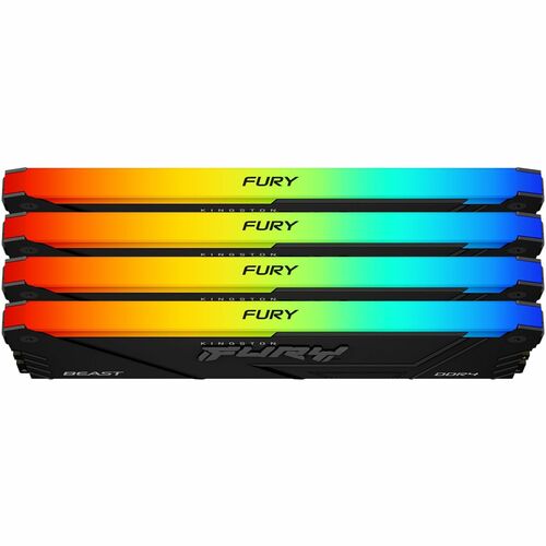 64GB 3200MT/S DDR4 CL16 DIMM KIT OF 4 1GX8 FURY BEAST RGB