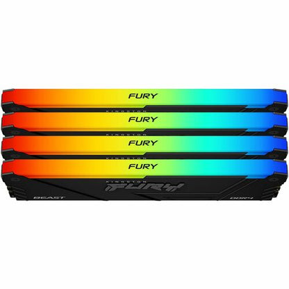 64GB 3200MT/S DDR4 CL16 DIMM KIT OF 4 1GX8 FURY BEAST RGB