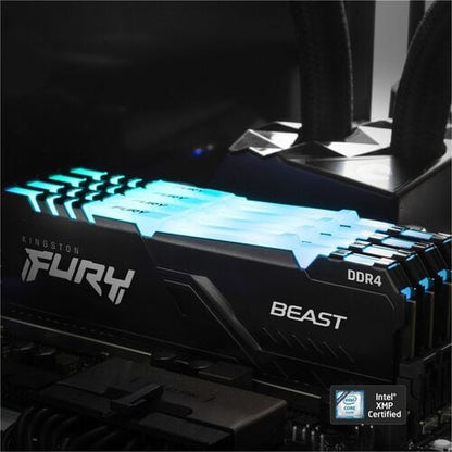 64GB 3200MT/S DDR4 CL16 DIMM KIT OF 4 1GX8 FURY BEAST RGB