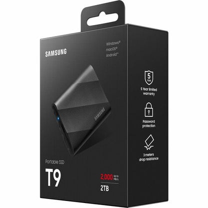 2TB USB 3.2 GEN. 2 T9 PORTABLE SSD - BLACK MULTI 5