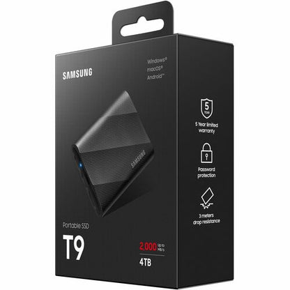 4TB USB 3.2 GEN. 2 T9 PORTABLE MULTI 5 SSD - BLACK