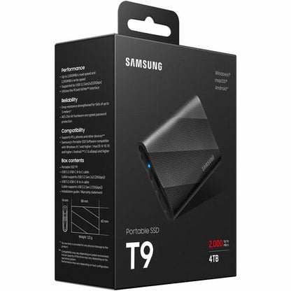 4TB USB 3.2 GEN. 2 T9 PORTABLE MULTI 5 SSD - BLACK